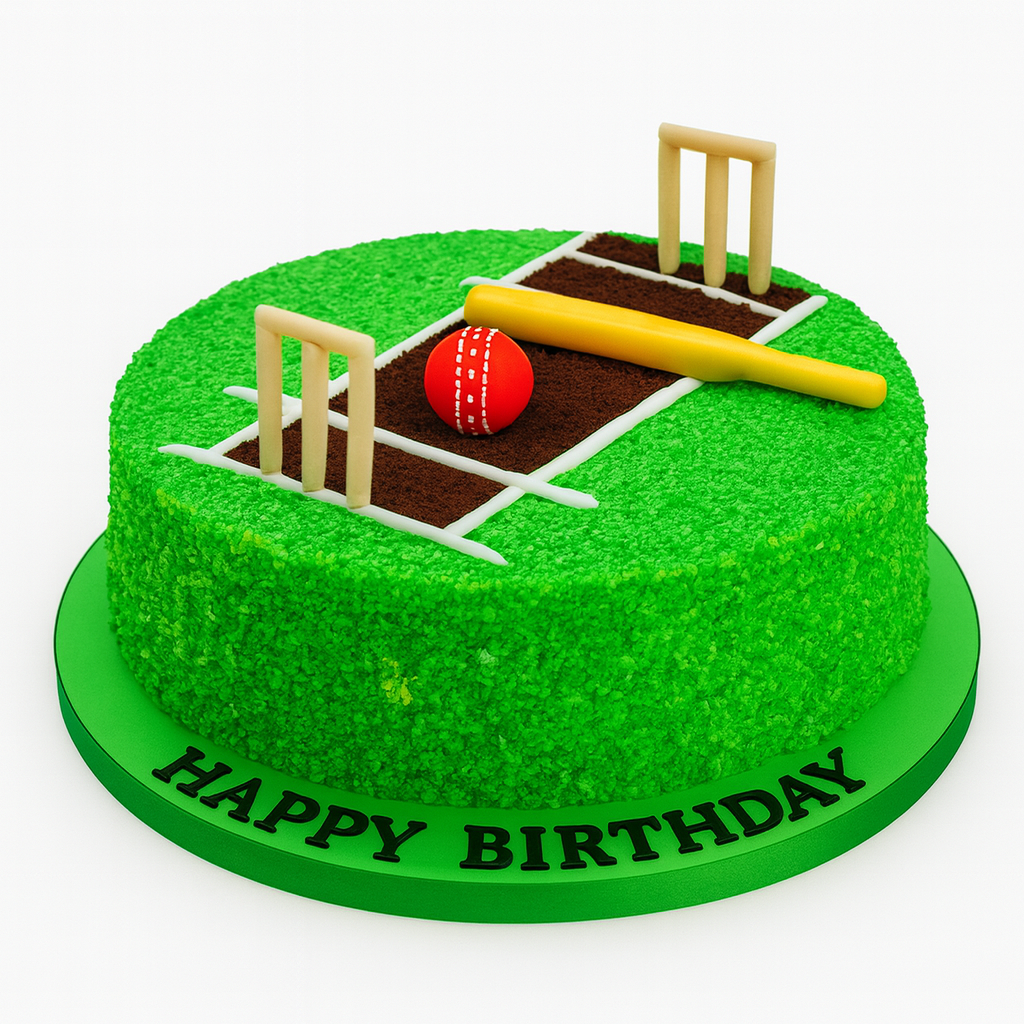 Cricket Pitch Cake