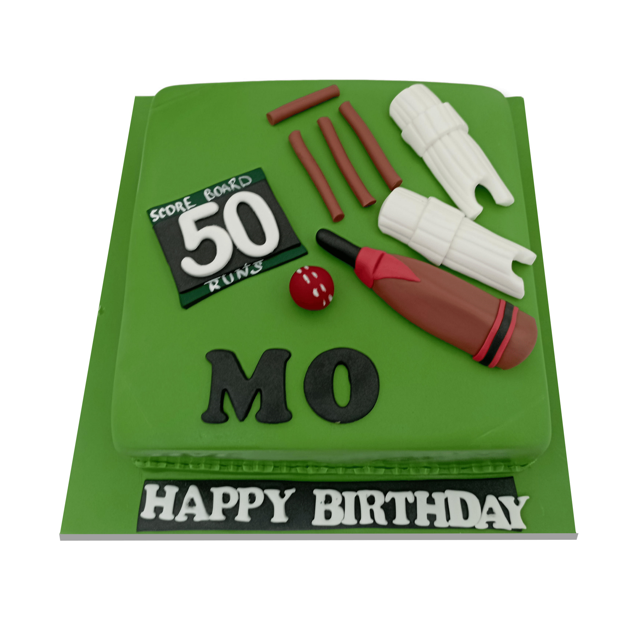 Cricket Theme birthday cake