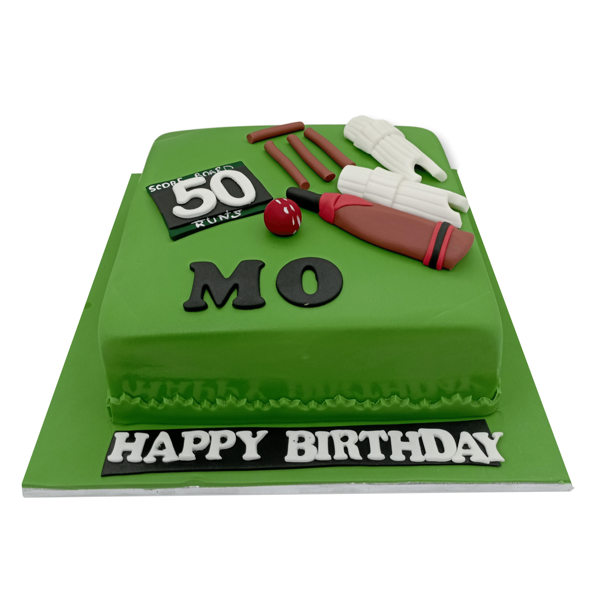 Cricket Theme birthday cake