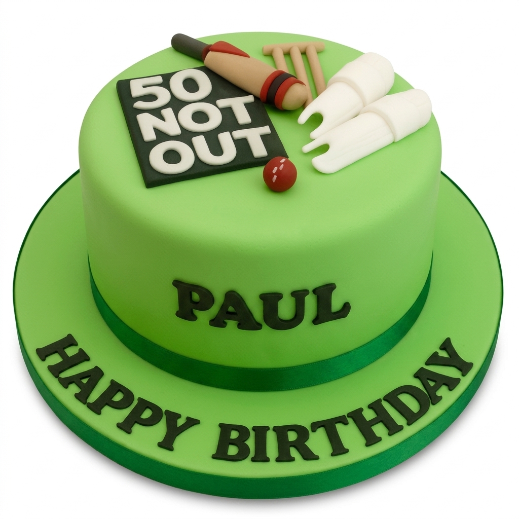 Cricket Theme Birthday Cake for Men
