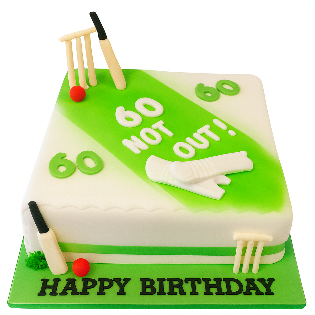 Cricket Theme Birthday Cake