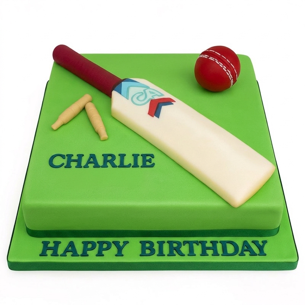 Cricket Birthday Cake
