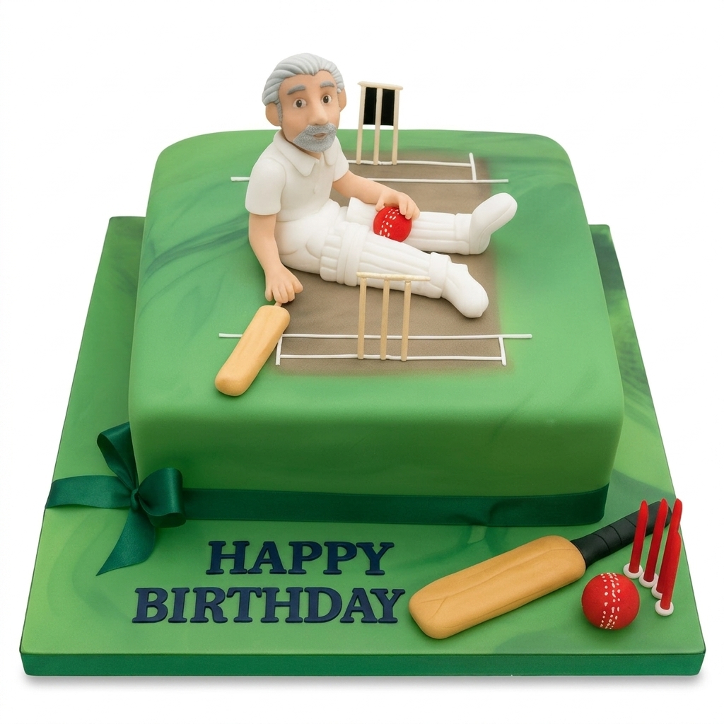 Cricket Birthday Cake for Him