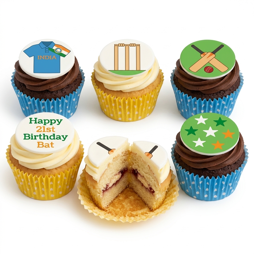 Cricket Birthday Cupcakes