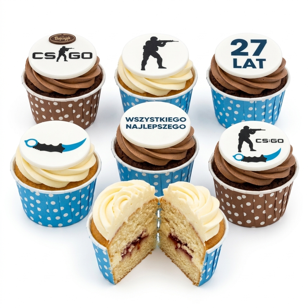 CS:GO Gaming Birthday Cupcakes