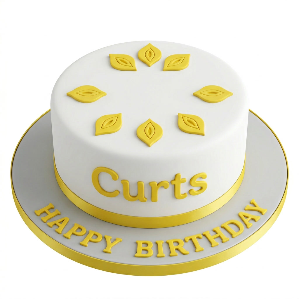 Elegant Personalised Birthday Cake