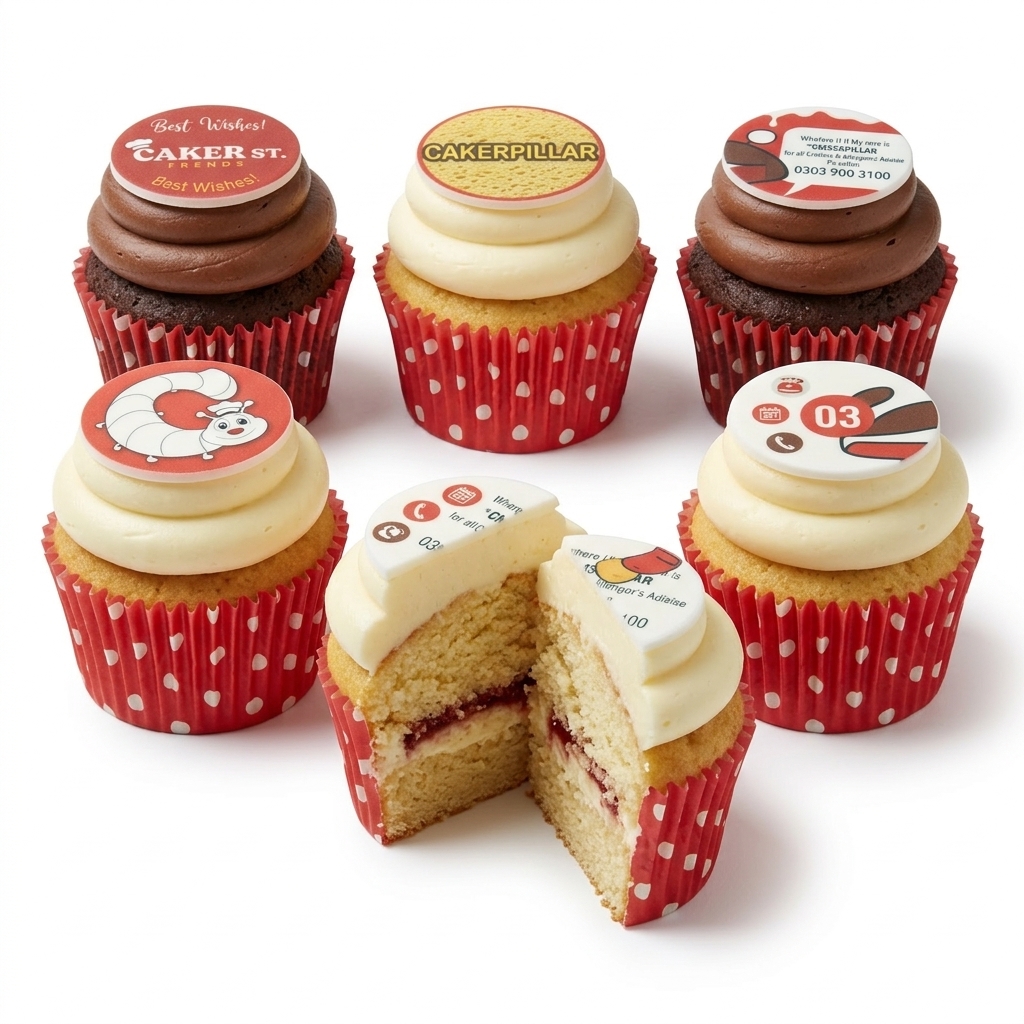 Caterpillar Kids Birthday Cupcakes