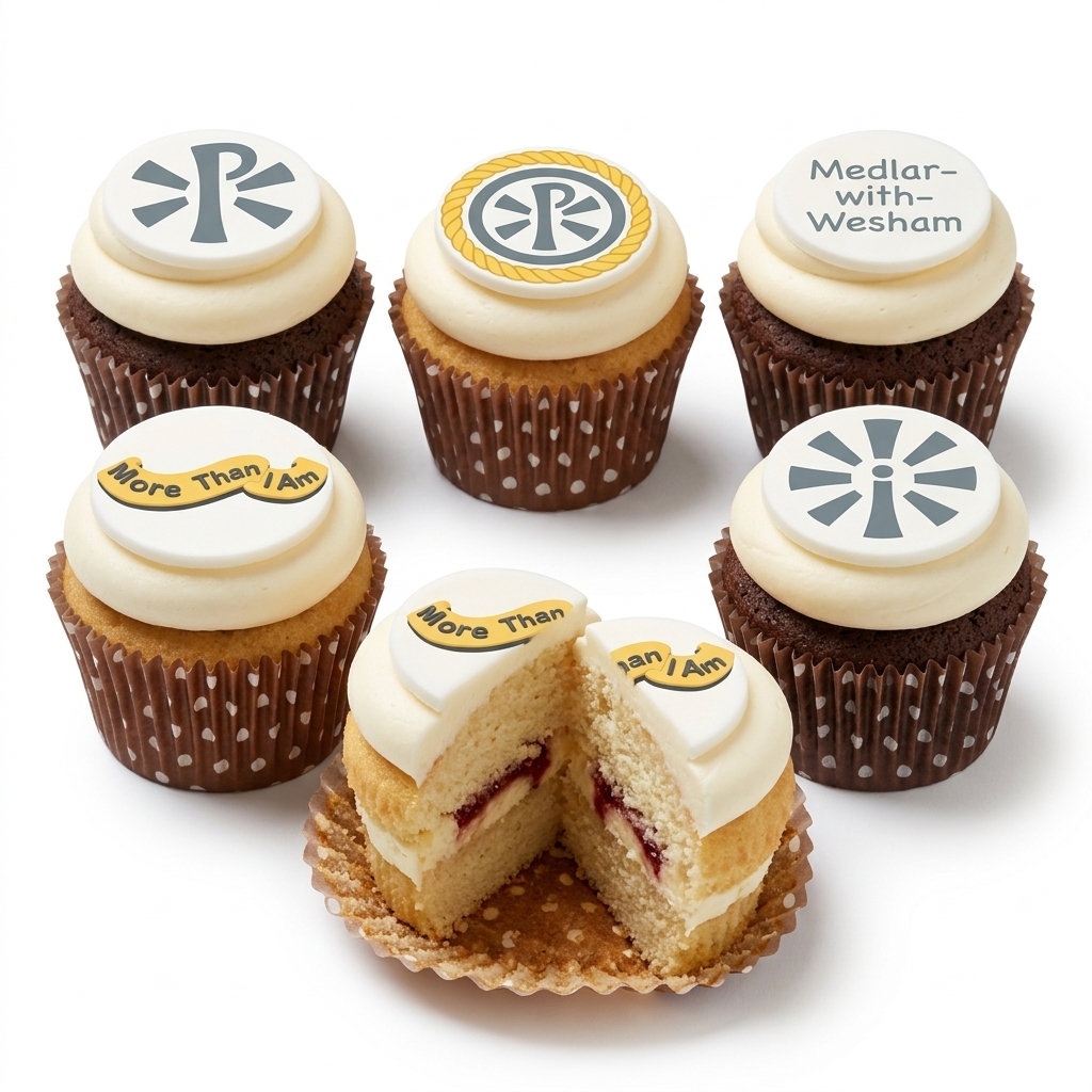 Custom Logo & Branded Event Cupcakes