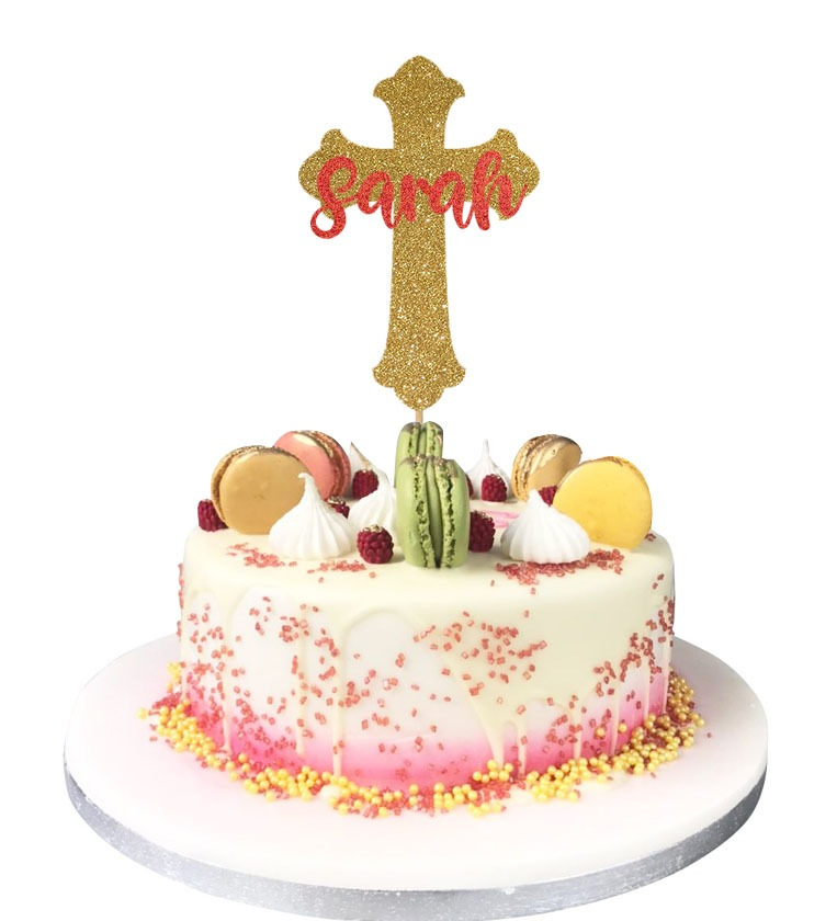 Customize Christening Cake