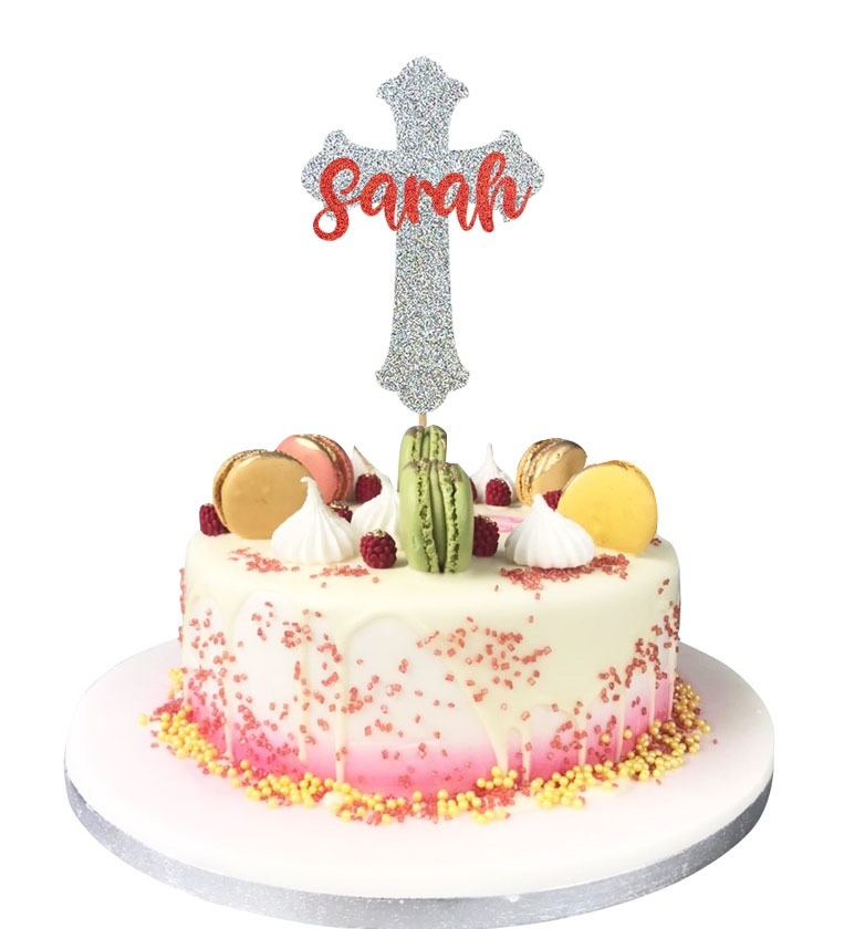 Customize Christening Cake