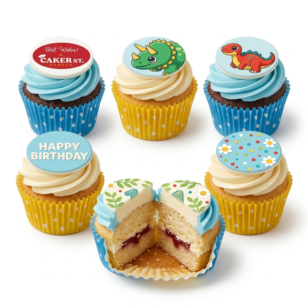 Dinosaur Birthday Cupcakes for Kids