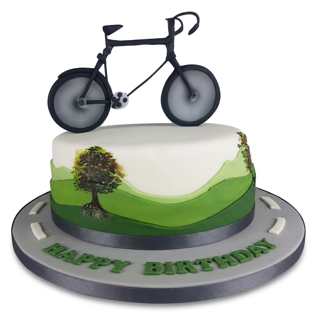 Bicycle Birthday Cake | Cycling Theme Cake
