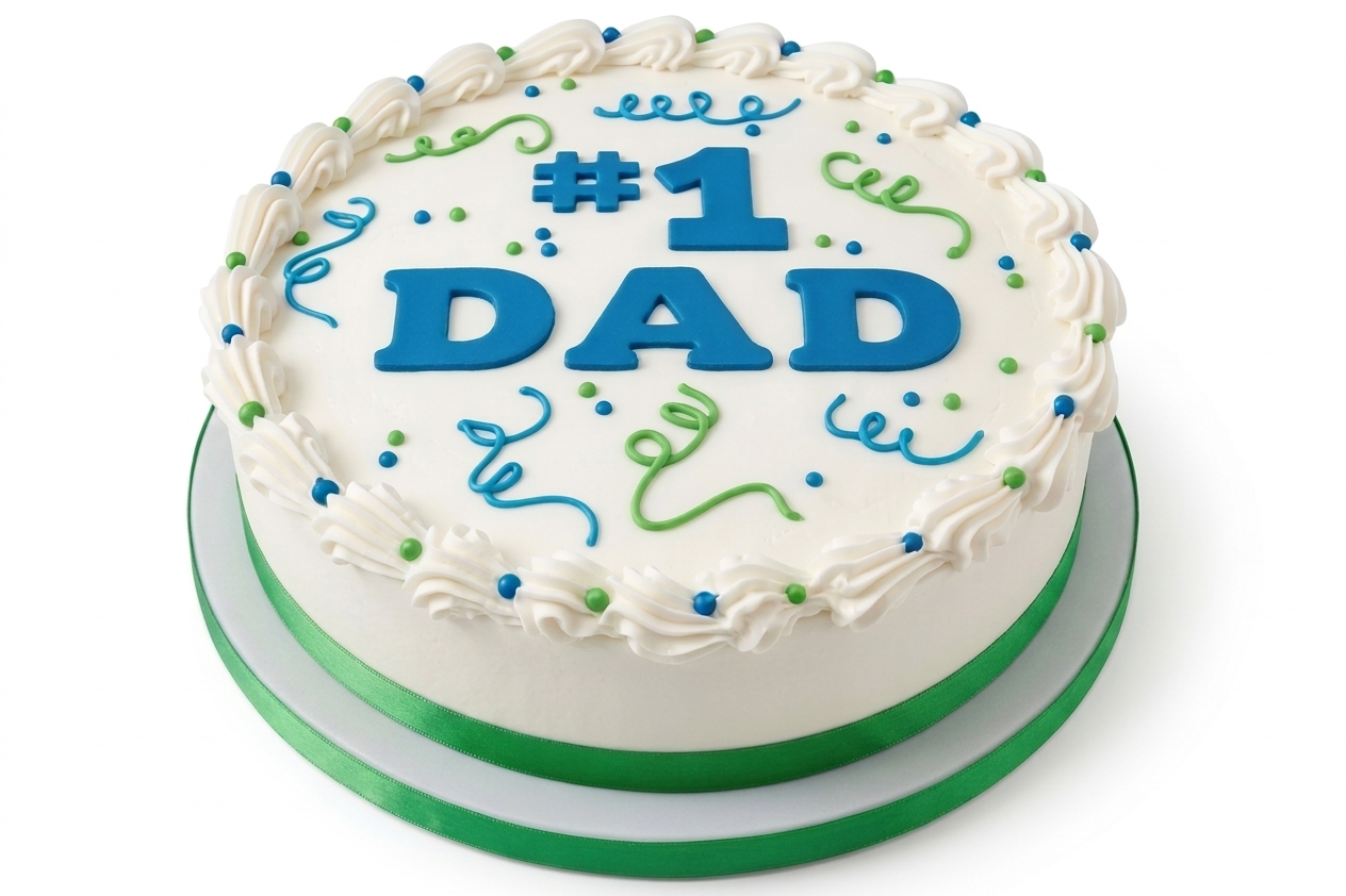 Number One Dad Birthday Cake