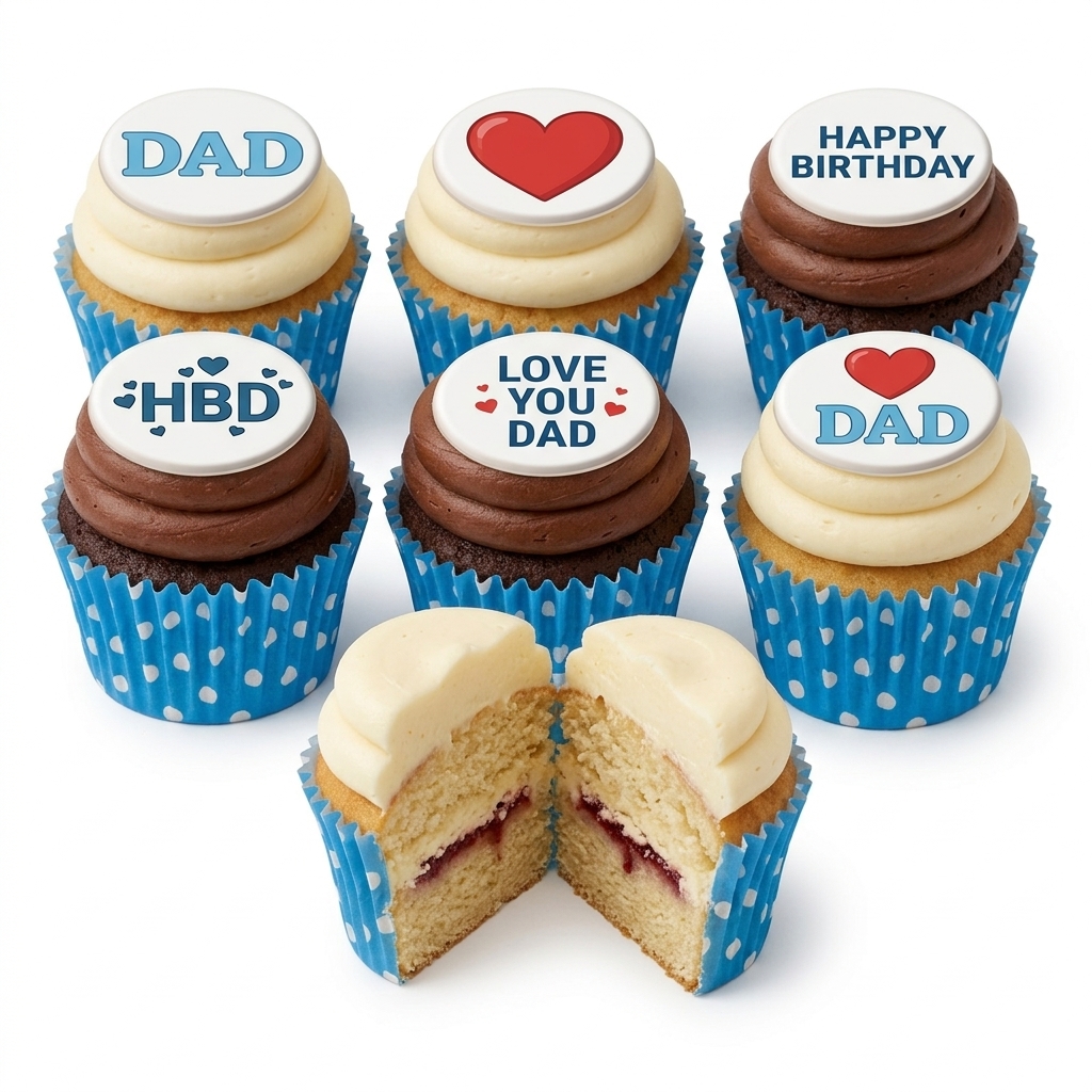 Dad's Special Birthday Cupcakes
