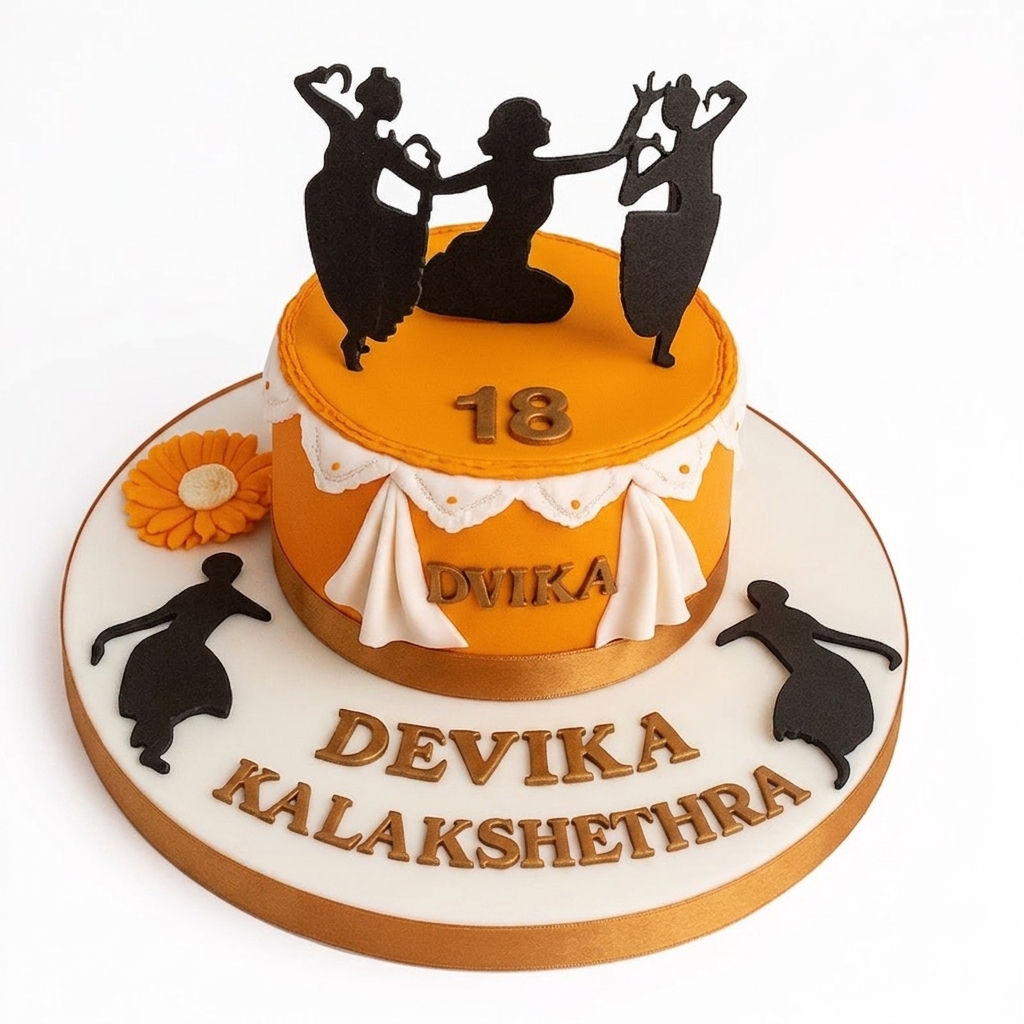 Indian Dance Theme Birthday Cake