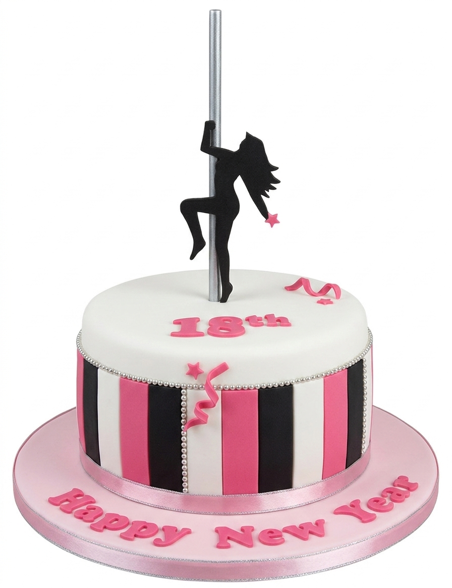 Pole Dancer Birthday Cake for Her