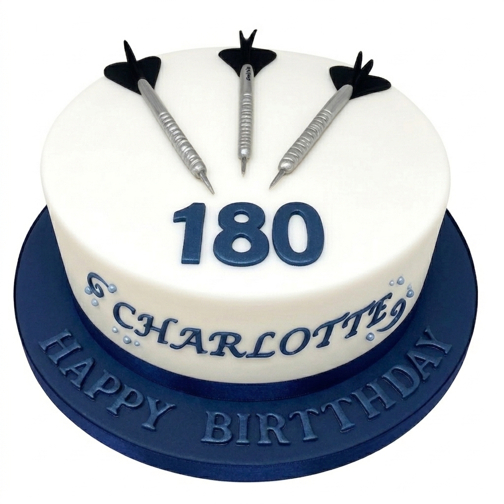Darts Birthday Cake with 180 Score