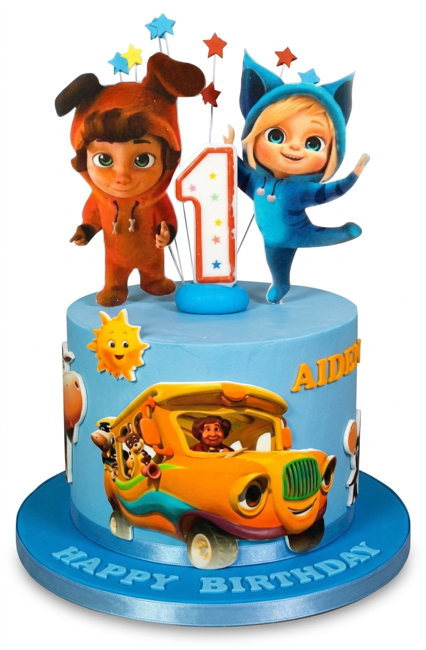 Dave and Ava Kids Birthday Cake