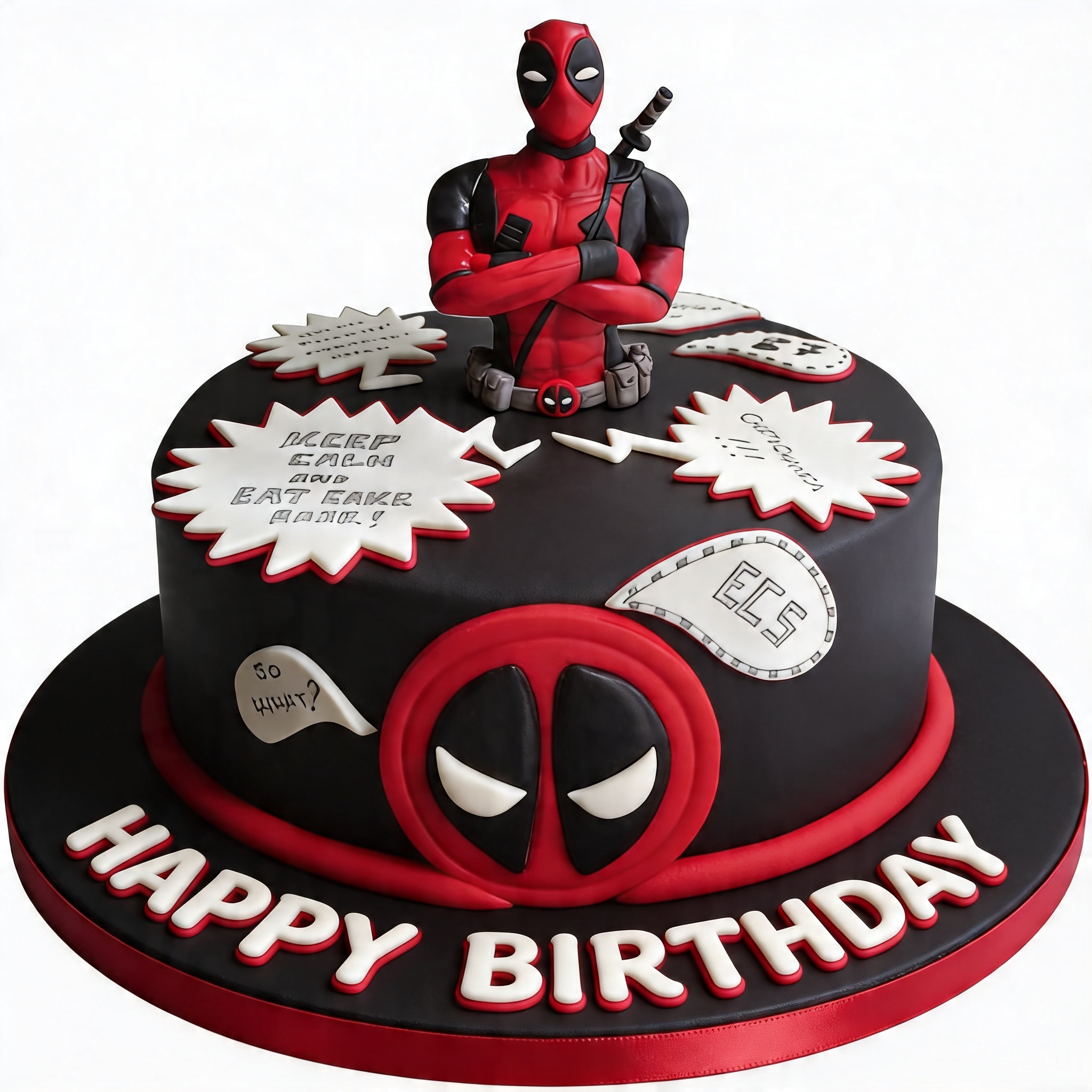 Deadpool Birthday Cake