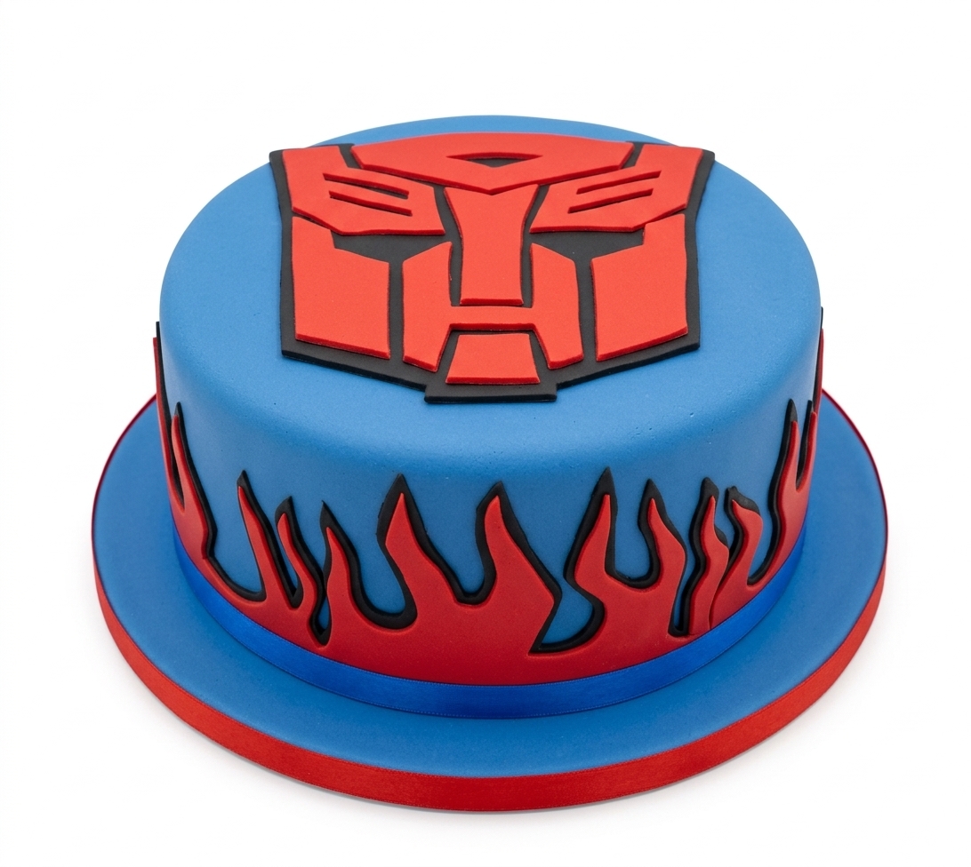 Transformers Autobot Birthday Cake