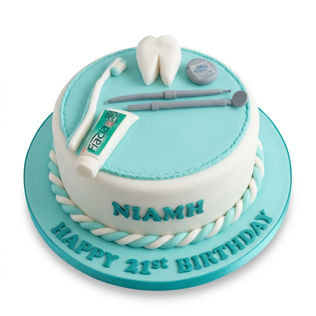 Dentist Theme Birthday Cake