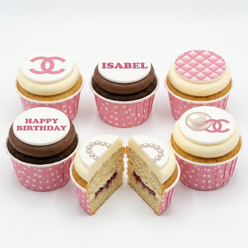 Designer Birthday Cupcakes for Her