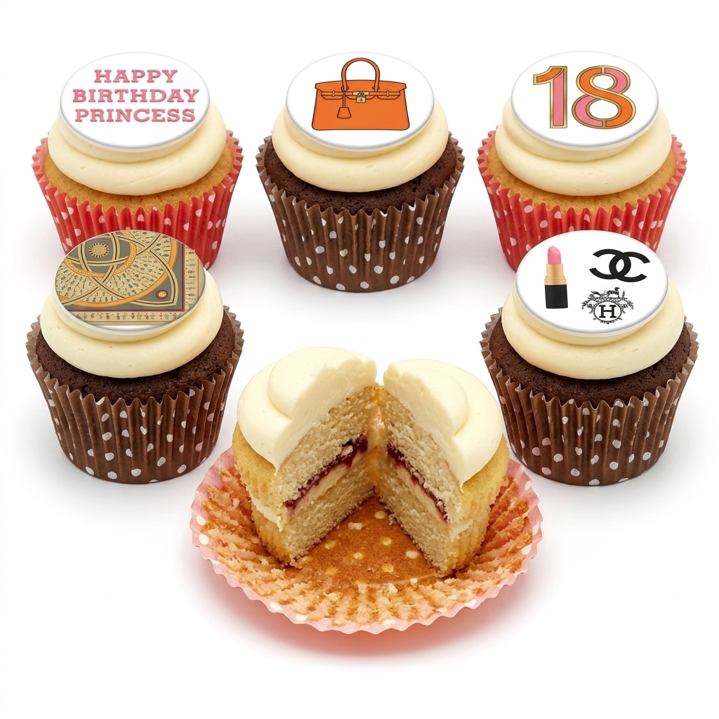 Designer Birthday Cupcakes for Her