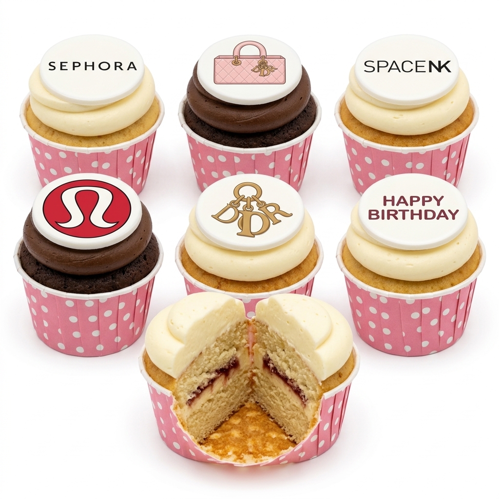 Designer Brand Birthday Cupcakes for Her