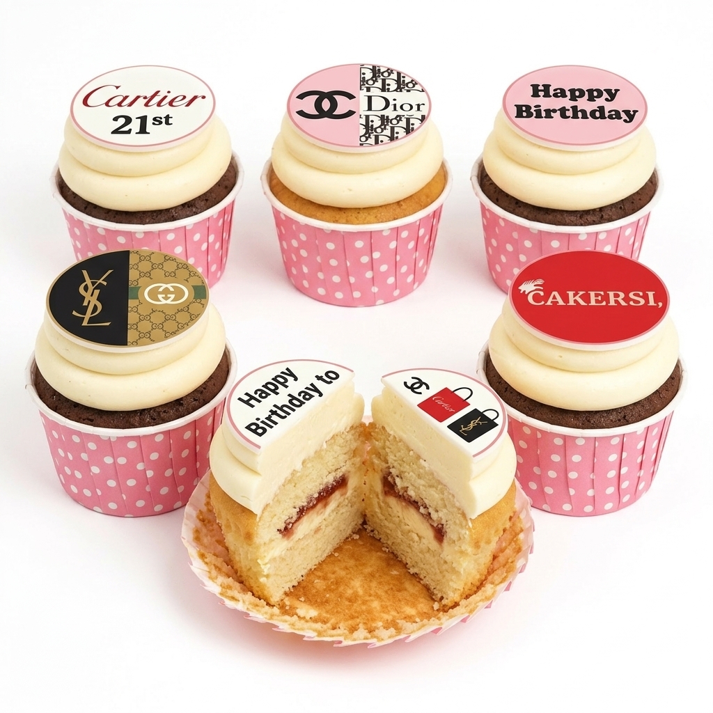 Designer Birthday Cupcakes for Her