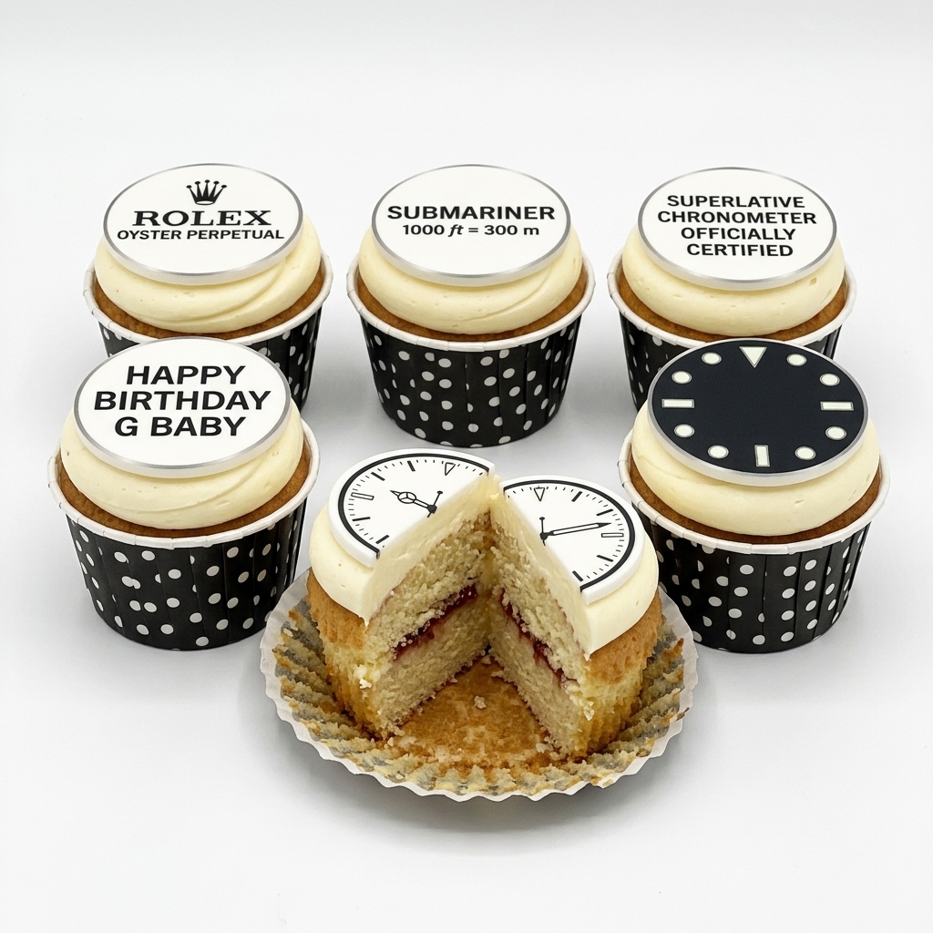 Rolex Theme Birthday Cupcakes for Him