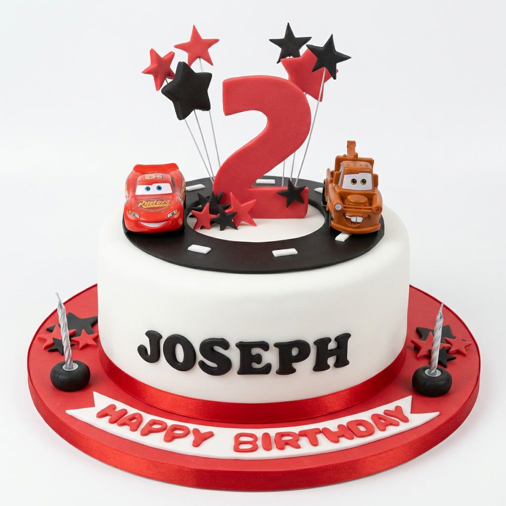 Cars Theme Birthday Cake for Kids