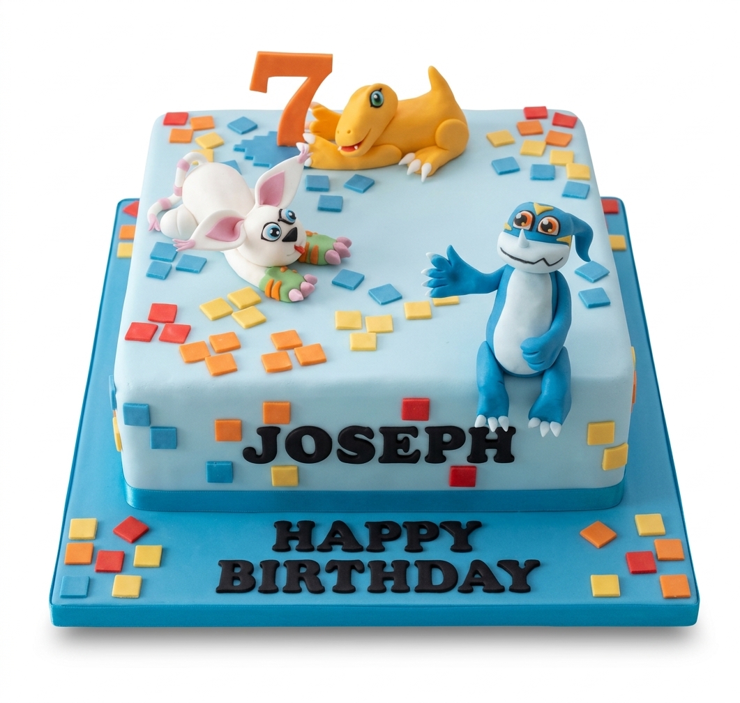 Kids Gaming Birthday Cake with Custom Age