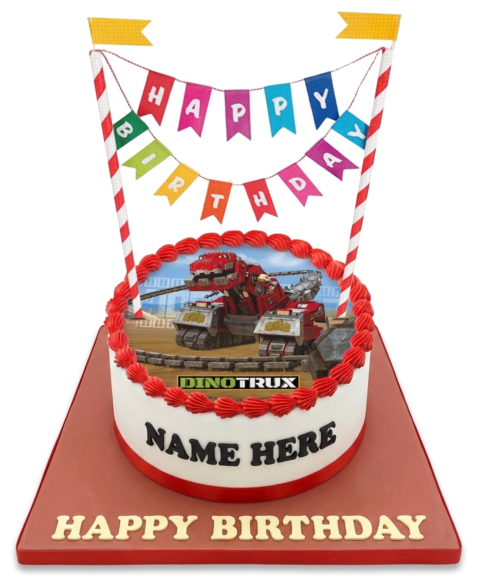 DinoTrux Birthday Cake