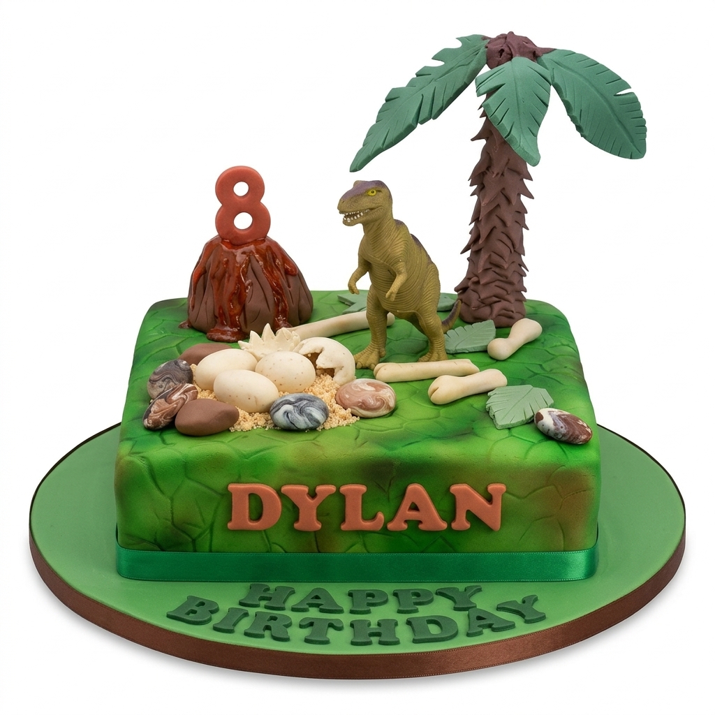 Dinosaur Birthday Cake for Kids