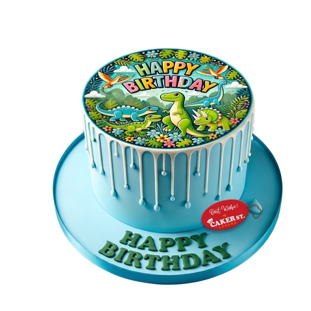 Dinosaur Birthday Cake for Kids