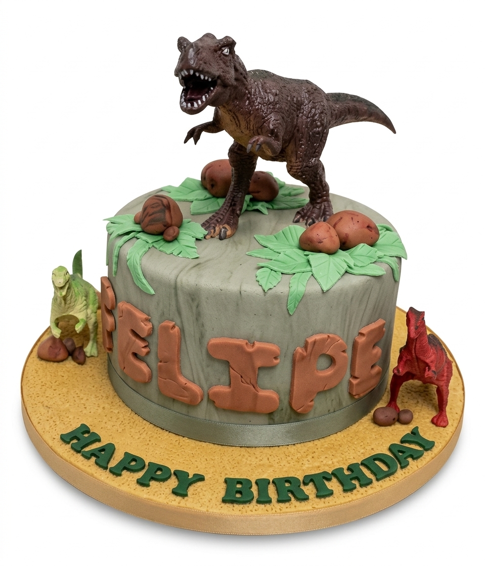Dinosaur Adventure Birthday Cake
