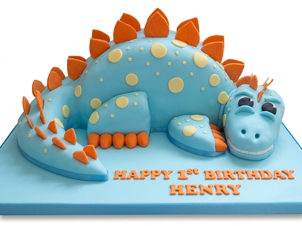 3D Dinosaur Birthday Cake for Kids