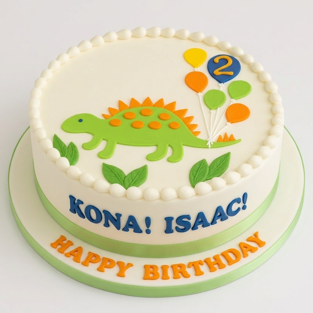 Dinosaur Birthday Cake