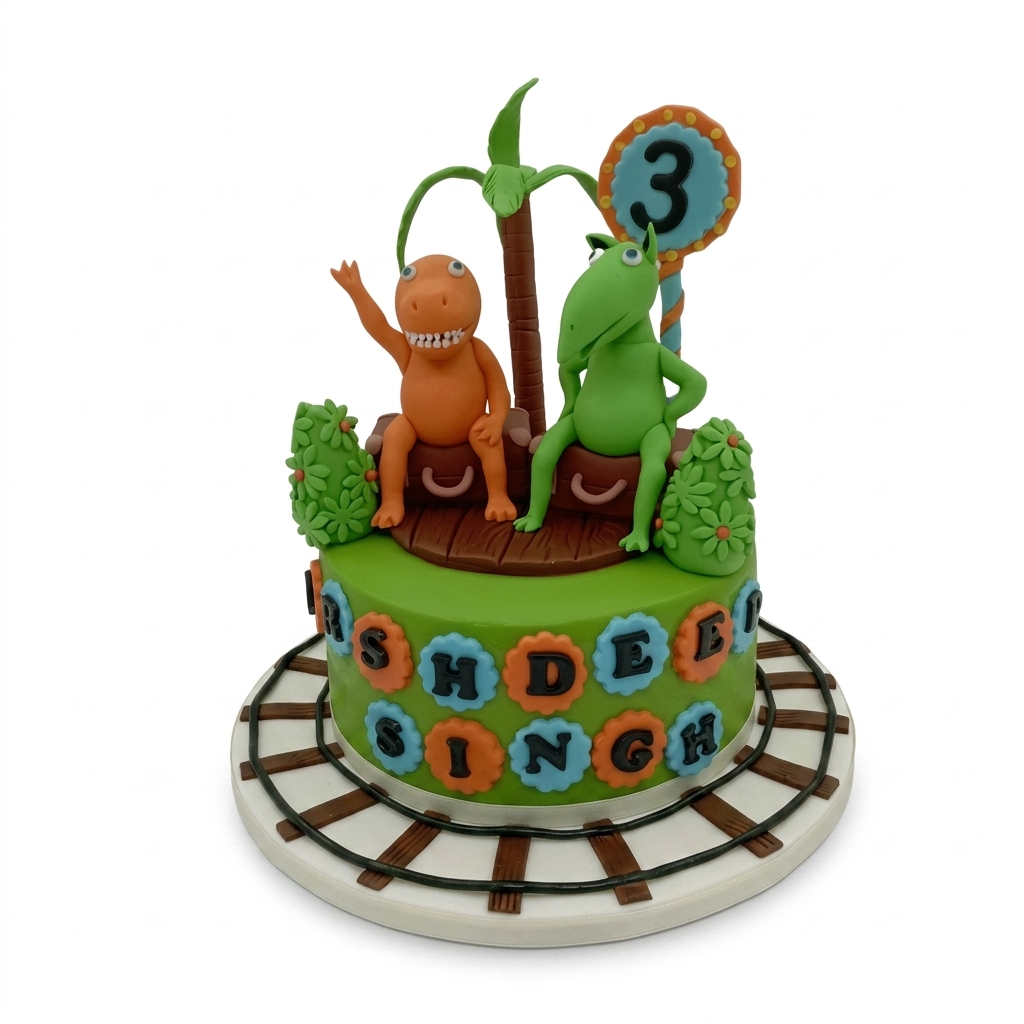 Dinosaur Adventure Kids Birthday Cake