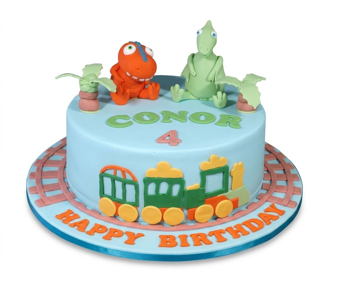 Dinosaur & Train Adventure Birthday Cake