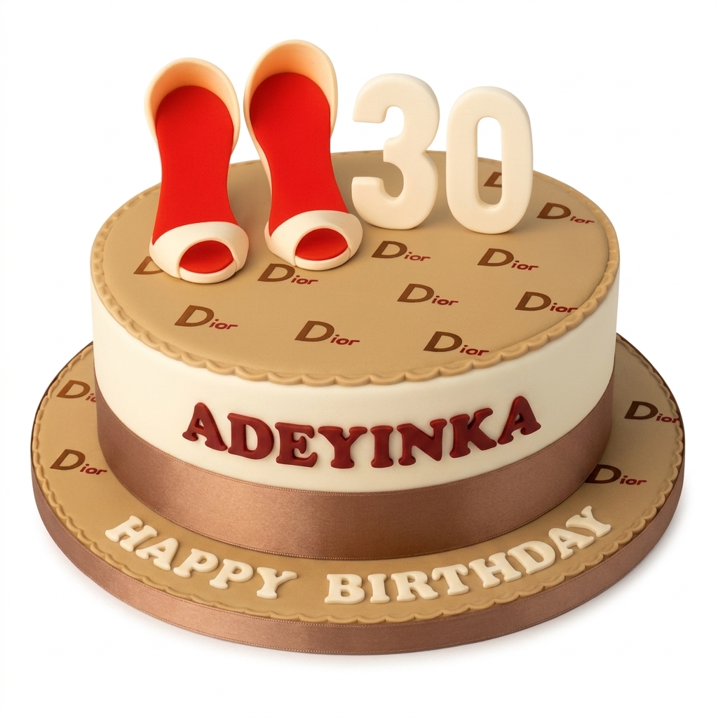 Designer High Heel Birthday Cake for Her