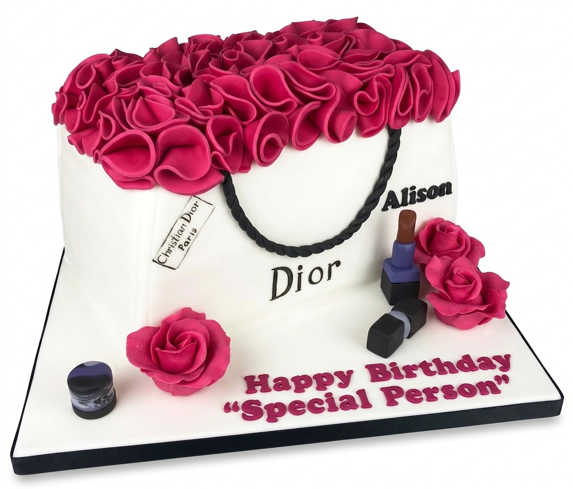 Luxury Fashion Birthday Cake for Her