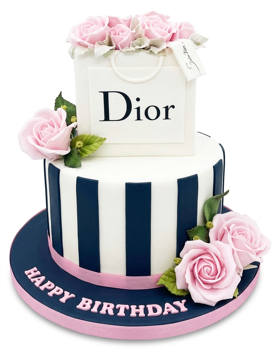 Dior Designer Birthday Cake for Her