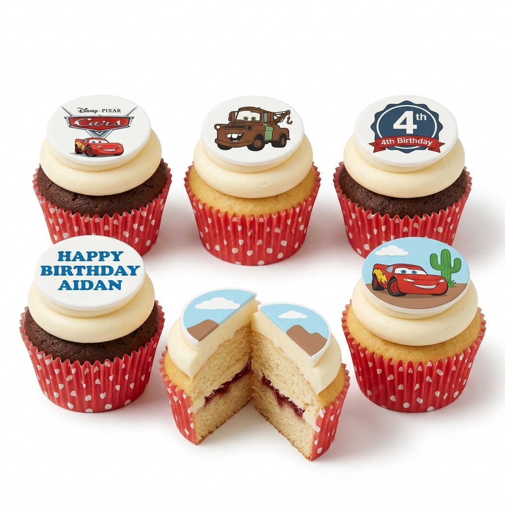Disney Cars Birthday Cupcakes