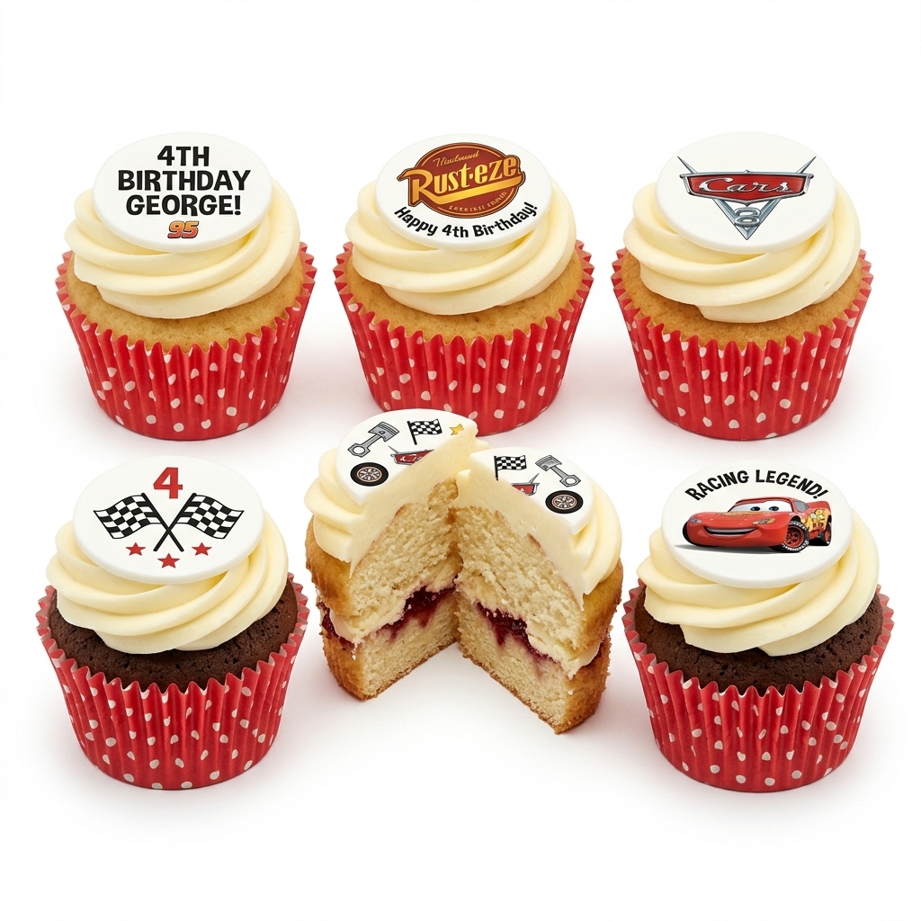 Disney Cars Racing Birthday Cupcakes