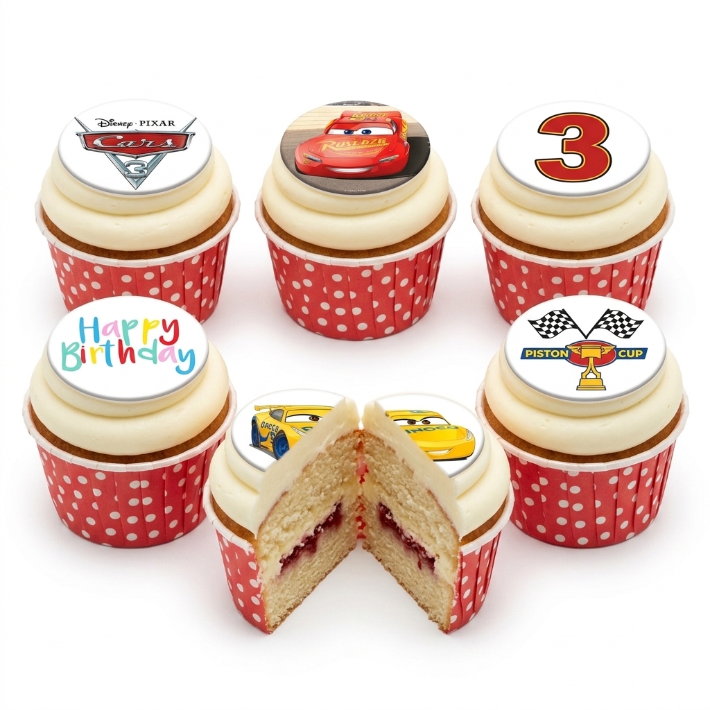 Disney Cars Birthday Cupcakes for Kids