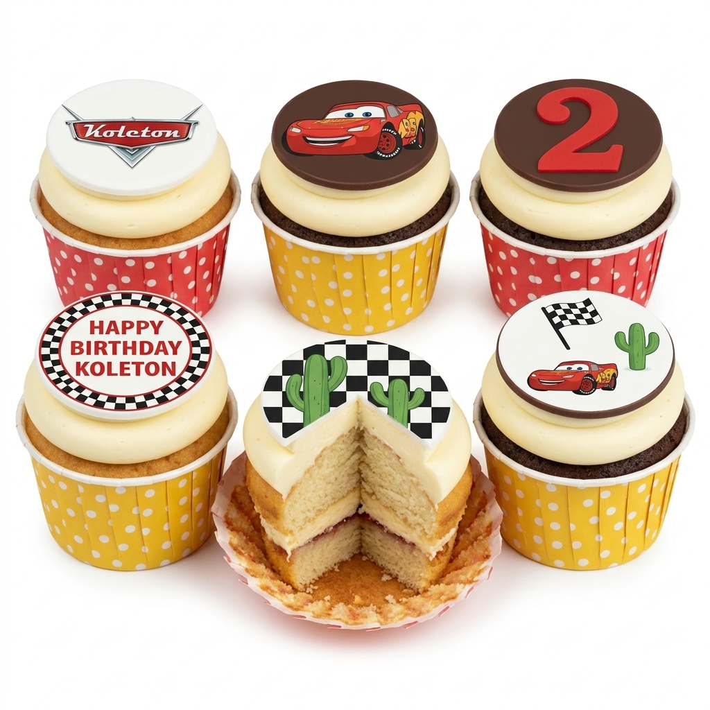 Disney Cars Racing Birthday Cupcakes