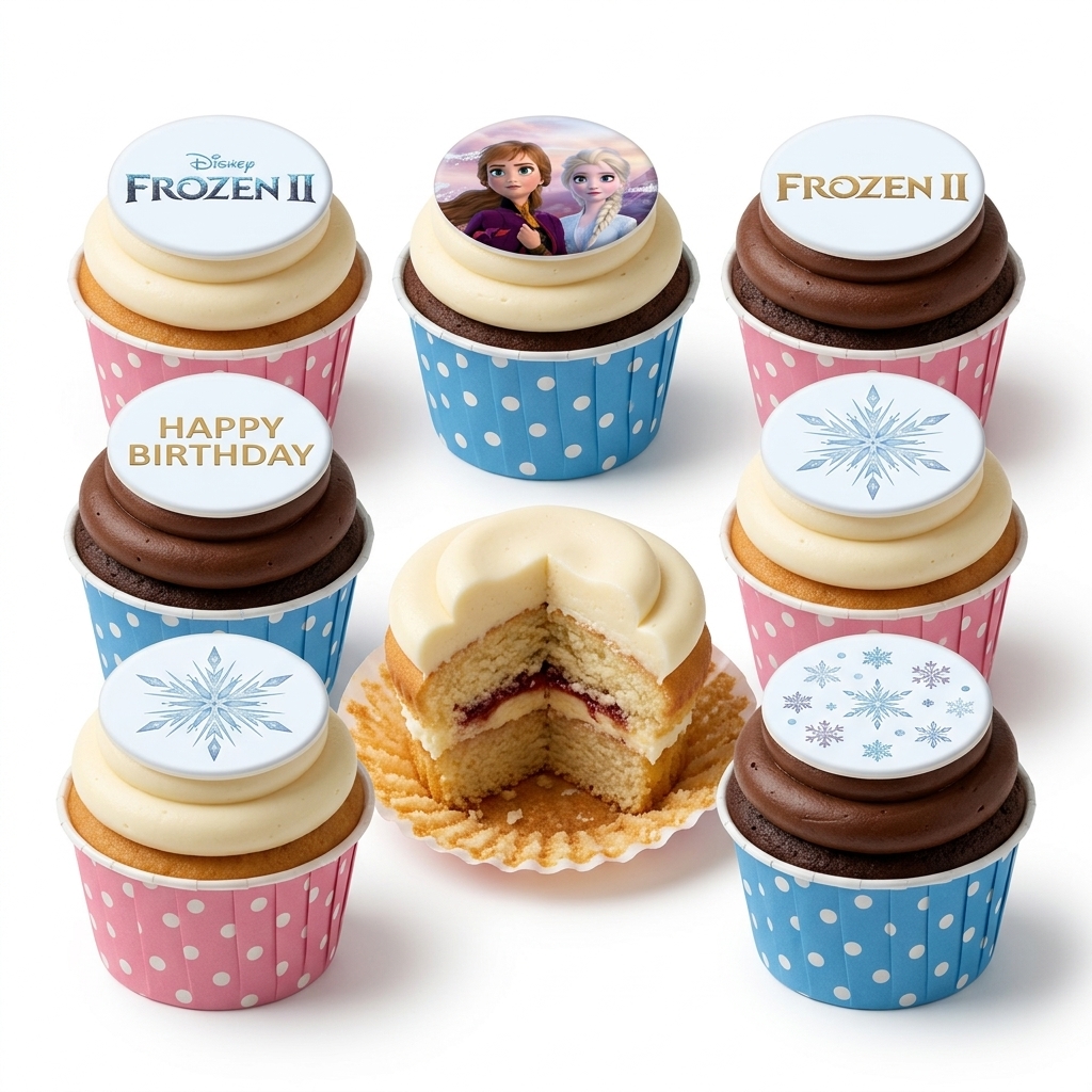 Disney Frozen II Birthday Cupcakes