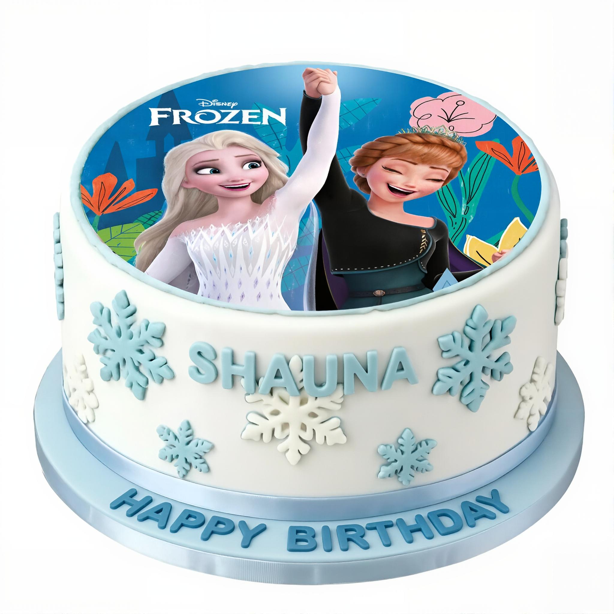 Disney Frozen Birthday Cake for Girls