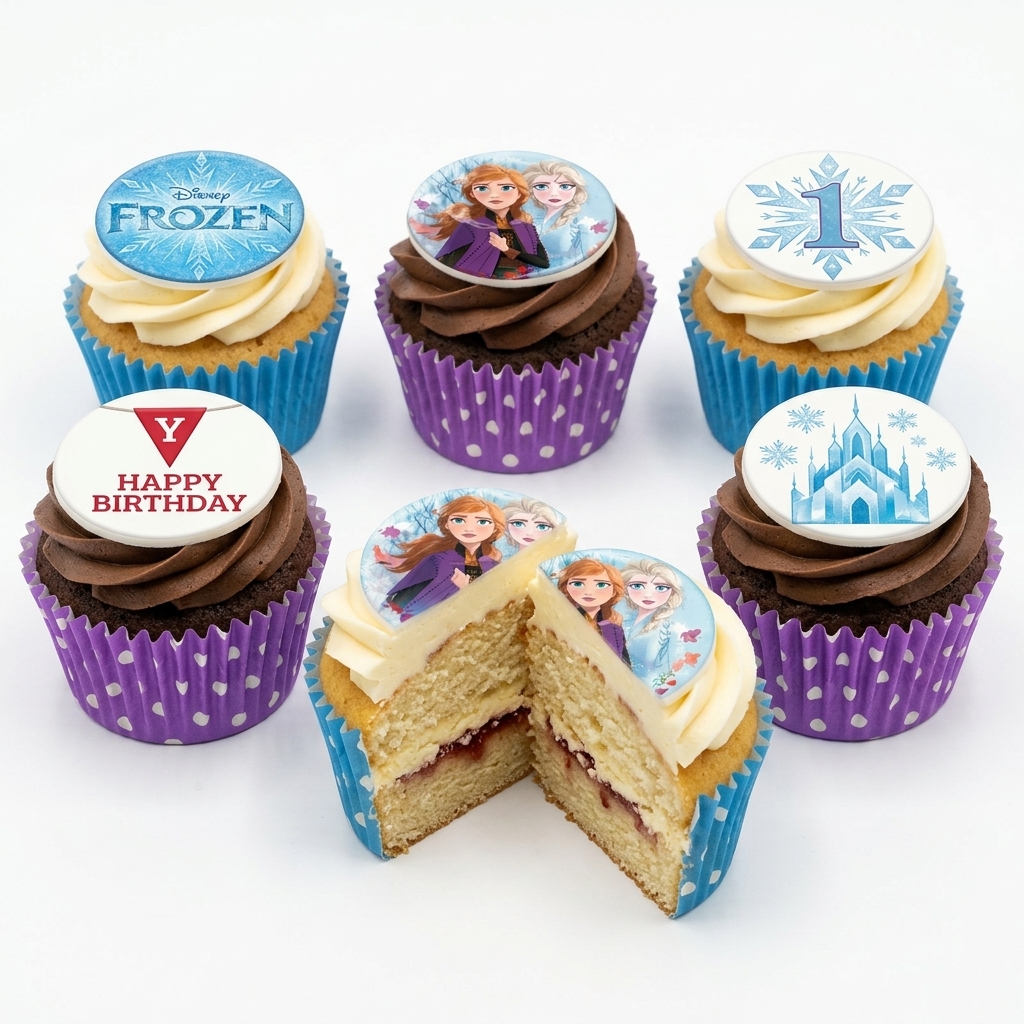 Disney Frozen Birthday Cupcakes